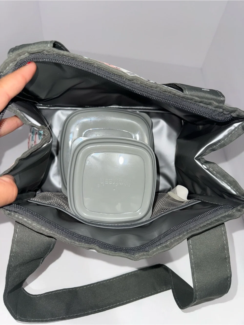 Fit + Fresh Insulated Lunch Bag with 2 Food Storage Containers – Cat Print